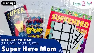 Happy Planner Decorate with Me - Super Hero Mom