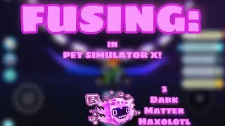 FUSING 3 Dark Matter Haxolotl in PET SIMULATOR X! (ROBLOX)