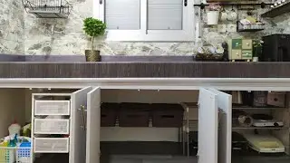 مطبخي قبل وبعد تجديد وتنظيم خزائن !! مع  احدث واجدد  المنظمات المطبخ  / Kitchen organization