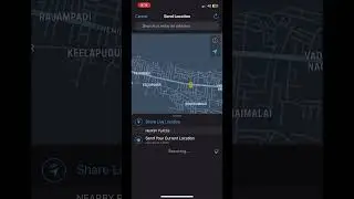How to send different location from WhatsApp on iphone using apple maps #livelocation #iphone