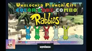 Rabbids : Unblock Plunga City Color Code Location Guide |SANDBOX Alpha Seson 3 |