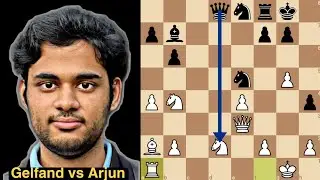 Amazing Queen Sac Followed by Knight Fork | Gelfand vs Erigaisi | Tepe Sigeman & Co Tournament 2023