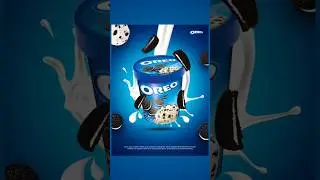 Oreo Ice Cream Poster Design in Photoshop 2026 🤩🔥 Photoshop tutorial 2026