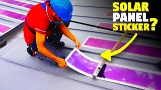 Amazing Sticker-Like Solar Panel for the Future!