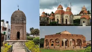 Terracota Temples, Ambika Kalna, Pt. 1 | Pratapeswar, Ras Mancha, Pancharatna || #1080p30fps | #hdr