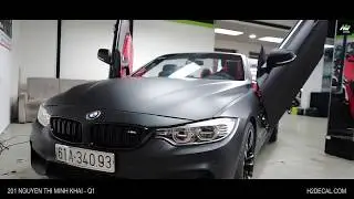 H2 DECAL | BMW 428i Matte black - Teckwrap | H2 Studio