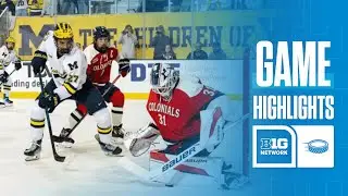 Robert Morris at Michigan | Highlights | Big Ten Hockey | 10/17/25