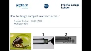 The MultiScale Talk #2 - Antoine Barbot - How to design compact microactuators?