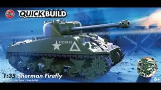 Airfix quick build sherman firefly stop motion build review