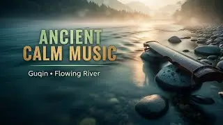 Deep Calm Guqin Meditation Music - Ancient Chinese Zither with Flowing River for Deep Relaxation