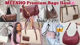 *huge* MEESHO🛍️ Premium Bags Haul || UNDER ₹399 || @Style_with_jaya01 | #meeshohaul #meeshobags 