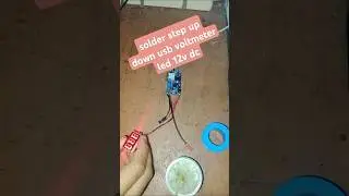 solder step up down usb voltmeter led 12v dc