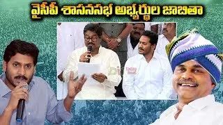 YCP Announced MLA Candidate List for 2019 Assembly Elections