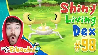 SHINY KRABBY CAUGHT! | Pokemon Let's Go Extreme Shiny Living Dex Series #98