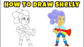 How to Draw Shelly from Brawl Stars &ndash; Starting Brawler Artwork Creation