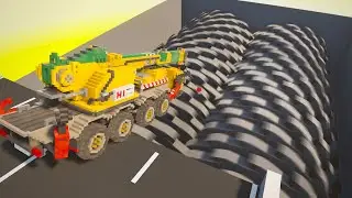 Heavy Vehicles vs Mega Shredder | Teardown Gameplay
