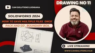 How to save multiple files at once in SolidWorks 2024 using Pack and Go & Boundary Box commands.
