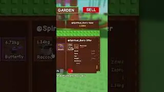TRADING AWAY ALL MY BUTTERFLIES FOR RACCOONS 🤩 #growagarden #roblox #gag