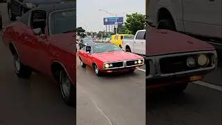 1972 Dodge Charger Classic Car Drive By Engine Sound Woodward Dream Cruise 2024