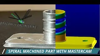 Spiral cut part with Mastercam