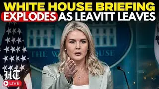 US News LIVE: Karoline Leavitt Storms Out of Briefing Room, Leaves White House in Chaos | Trump |USA