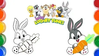 How to Draw Bugs Bunny | Baby Looney Tunes | Step by Step Tutorial 