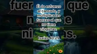 el Se&ntilde;or multiplica mis fuerzas #isaias #biblia #palabradeDios  #misericordia
