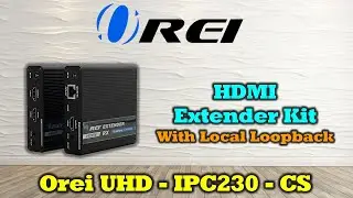 4K HDMI Extender Balun by OREI One to Many Cascade UltraHD 4K @ 60Hz 4:4:4 Over Single CAT6/7 Cable