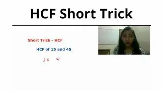 Hcf short trick | Maths Short Trick | Competitive Maths | Speed maths calculations faster