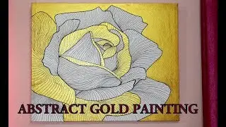 ABSTRACT GOLD PAINTING