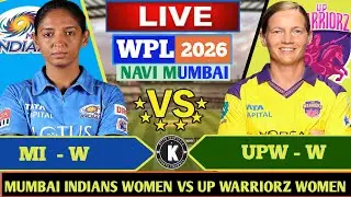 🔴WPL 2026 LIVE| Mumbai Indians Women Vs Up Warriorz Women | MIW VS UPWW Score Hindi commentary