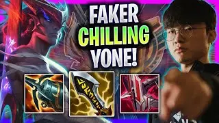 FAKER CHILLING WITH YONE! - T1 Faker Plays Yone Mid vs Galio! | Season 2024