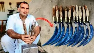 Making a Sharp Hand Saw (Dentari) from Iron Strip | Traditional Metalworking