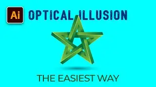 Create 3d Logo Optical Illusion in Illustrator | Adobe Illustrator Tutorial