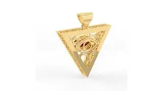 Yellow Gold Padparadscha Sapphire Pendant ✨ Chatham Lab Radiance