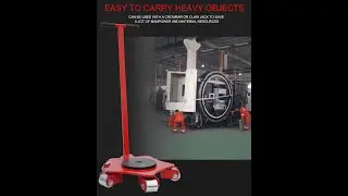 machinery moving skates factory #rotatingdollies #machinerymoving #movingroller #cargotrolley