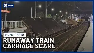Runaway Freight Train Wagon Causes Chaos Across Sydney Stations | 10 News