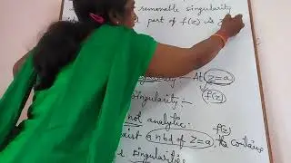 JNTU B.Tech M4 Maths. Definition of Singularities, Zero of f (z), Pole of order 'n' .
