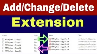 How to change, add, or remove extensions for multiple files with or without extensions