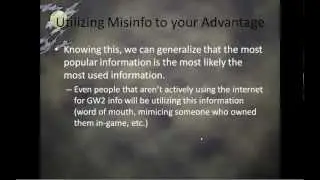 ▲ Misinformation in Guild Wars 2 (Theorycrafting / Metagaming)