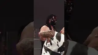 Кейн в маске проводит чокслэм &laquo;Скалу на лестнице&raquo;!! #wwe2k25 #wwe2k25gameplay