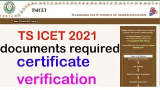 documents required for ts icet counselling  2021