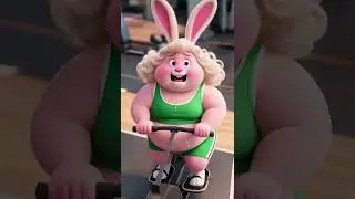 The Beautiful Life of the Fat Rabbit: Facing Challenges Bravely #ai #animation #fyp #rabbit