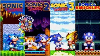 Sonic Mania Style in Sonic Classic Trilogy • Sonic Classic Hack 
