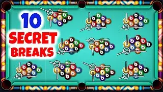 10 Secret Breaks 9 Ball Pool One Shot Win 🔥 9 ball pool trick shots 8 Ball Pool