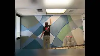 Interior concept wall art renovation for medical office .