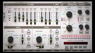 LuSH-101 - Basic usage - Arpeggiator