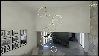 Burj Lampara Inteligente Para Dobles Alturas Wifi, Tuya Y Control Remoto Luxica Lighting.