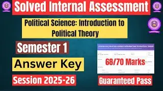 DU SOL|Internal Assessment |Pol Science:Introduction to Political Theory|Sem 1|Answer Key|2025-26