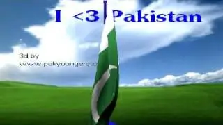 Pakistan Flag - I love Pakistan - 3D flag great clip - Must watch